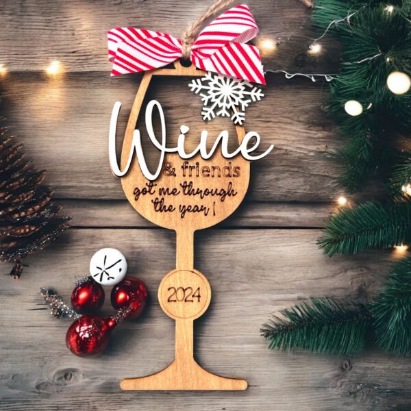 Wine and Friends Ornament