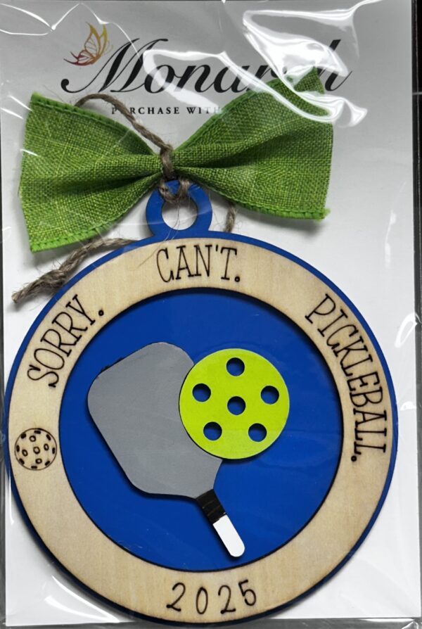 Pickleball Wishes Ornament - Customizable - Image 3