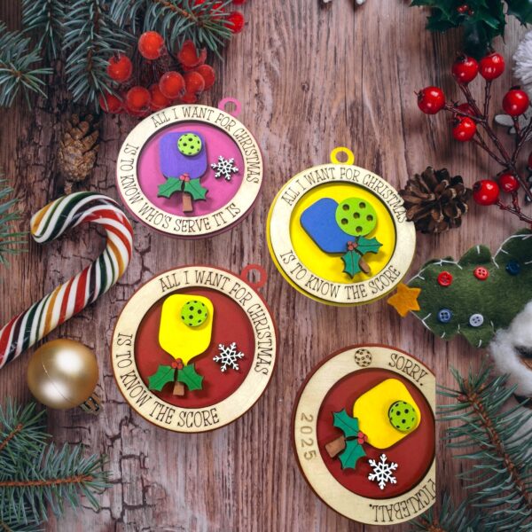 pickleball wishes ornament