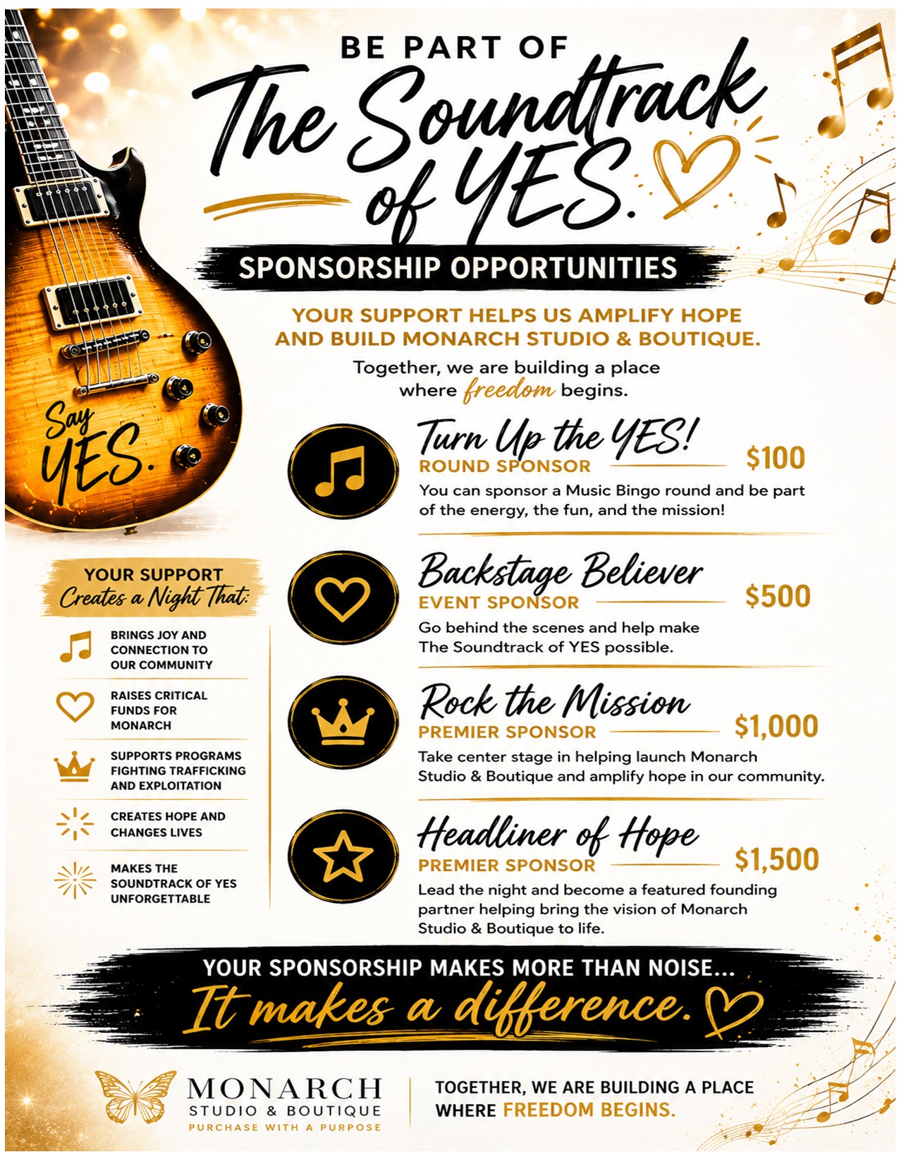 Music Bingo Sponsorship Opportunities - šµ Be Part of The Soundtrack of YES šµ