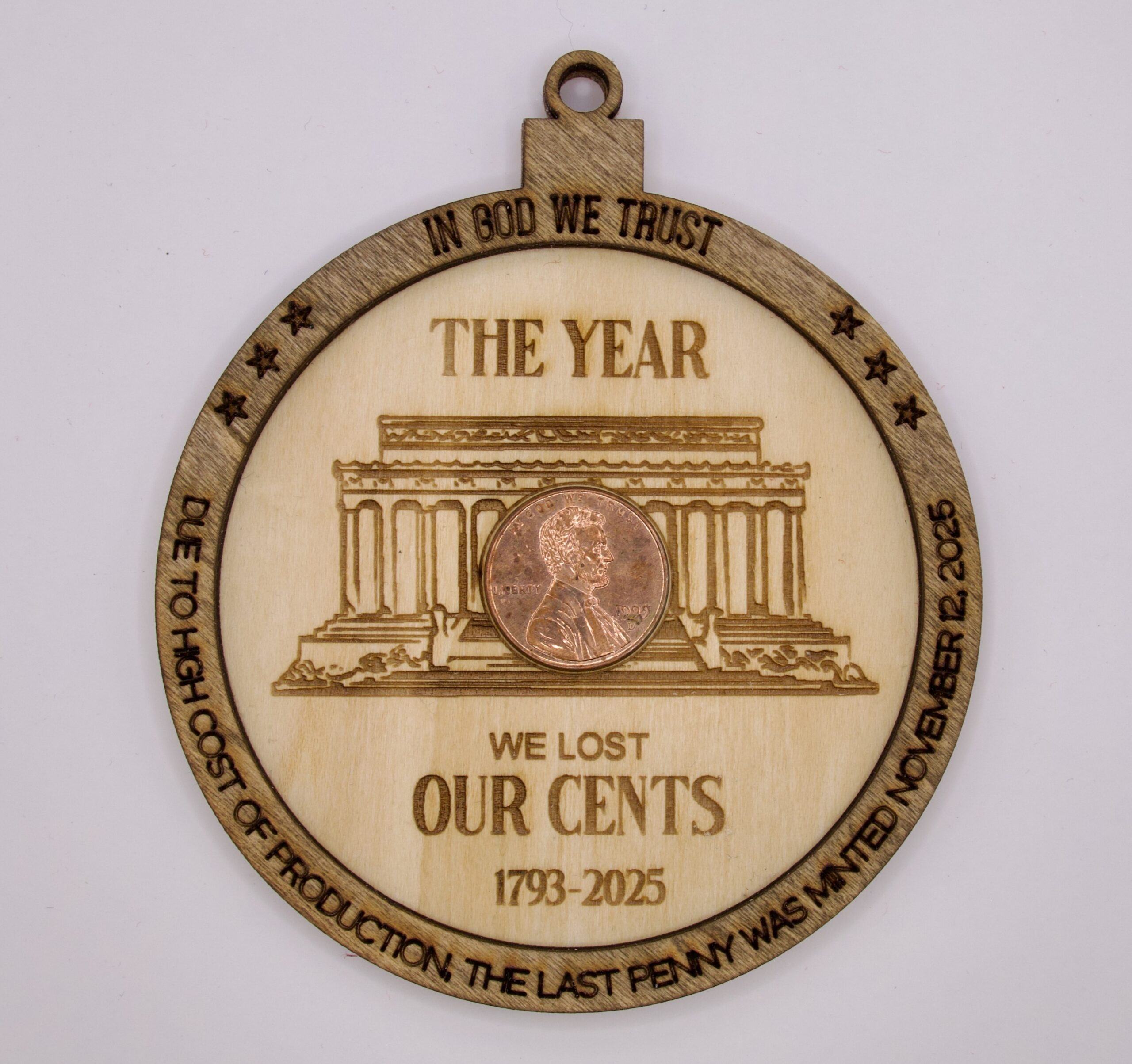 The Year We Lost Our Cents Ornament